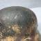 Heer Casque Mdle 1940 Camouflé 3 tons et jugulaire cuir 