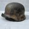 Heer Casque Mdle 1940 Camouflé 3 tons et jugulaire cuir 