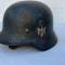 Heer Casque Mdle 1940 un insigne et jugulaire 