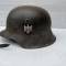 Heer Casque Mdle 1942 Un insigne et jugulaire 