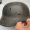 Heer Casque Mdle 1942 Un insigne et jugulaire 