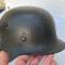 Heer Casque Mdle 1942 un insigne et jugulaire 