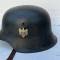 Heer Casque Mdle 1942 un insigne et jugulaire 