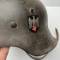 Heer Casque Mdle 1942 Un insigne et jugulaire 