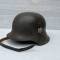 Heer Casque Mdle 1942 Un insigne et jugulaire 