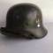 Heer casque Mdle 1942 un insigne et jugulaire