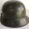 Heer casque Mdle 1942 un insigne et jugulaire