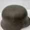 Heer casque Mdle 1942 Un insigne et jugulaire cuir 