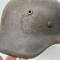 Heer casque Mdle 1942 Un insigne et jugulaire cuir 