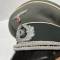 Heer casquette officier infanterie gabardine fine feldgrau 