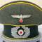 Heer Casquette officier Transmission Drap feldgrau 