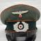 Heer casquette s/offcier Feldgendarmerie/recrutement , tricotine feldgrau 