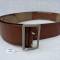 Heer Ceinturon officier boucle deux ardillons cuir marron 