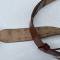 Heer Ceinturon officier boucle deux ardillons cuir marron 