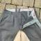 Heer Culotte officier Basanes cuir gabardine gris pierre 