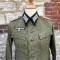 Heer Veste Mdle 1941 Officier Panzer toile vert olive 