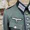 Heer veste passepoilée 'Feld Rock' Officier médecin gabardine feldgrau 