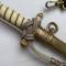 KM Dague Mdle 1938 Lame gravée , fourreau éclairs dragonne et bèlières 
