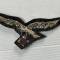 LW Aigle de poitrine officier brodé cannetille 