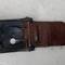 LW Boucle fer troupe Mdle 1940 et patelette cuir 