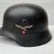 LW Casque Mdle 1940 Un insigne et jugulaire 