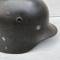 LW Casque Mdle 1940 Un insigne et jugulaire cuir 
