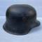 LW Casque Mdle 1942 Un insigne et jugulaire 