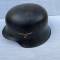 LW Casque Mdle 1942 Un insigne et jugulaire 