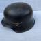 LW Casque Mdle 1942 Un insigne et jugulaire 