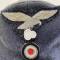 LW Casquette Mdle 1943 Officier drap gris bleu 