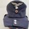 LW Casquette Mdle 1943 Officier drap gris bleu 