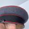 LW Casquette sous officier artillerie drap gris bleu 
