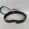LW Ceinturon baudrier officier cuir marron 