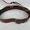 LW Ceinturon baudrier officier cuir marron 