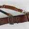 LW Ceinturon baudrier officier cuir marron 