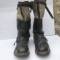 LW Paire de bottes de vol fourrées mouton 