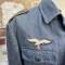 LW Veste Troupe Mdle 1941 treillis chevrons gris bleu Navigant/parachutiste 