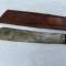 Machette réglementaire Tirailleur , fourreau cuir marron 