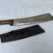 Machette Tirailleur et fourreau cuir marron 