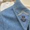 Manteau officier Chasseur drap Bleu horizon 