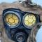 Masque de protection Mdle 1917 , boitier et sangles 