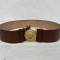 NSDAP Ceinturon Directeur Politique Boucle ronde cuir marron 