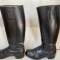 NSDAP Paire de bottes cuir noir 