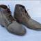 Paire de brodequins troupe cloutés Mdle 1917 cuir marron 