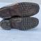 Paire de brodequins troupe cloutés Mdle 1917 cuir marron 