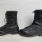 Paire de Bottes de saut Mdle 1950 cuir noir