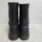 Paire de Bottes de saut Mdle 1950 cuir noir