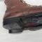 Paire de bottes de saut Parachutiste cuir marron  rougeatre 