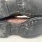 Paire de bottes de saut Parachutiste cuir marron  rougeatre 