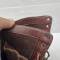 Paire de bottes de saut Parachutiste cuir marron  rougeatre 
